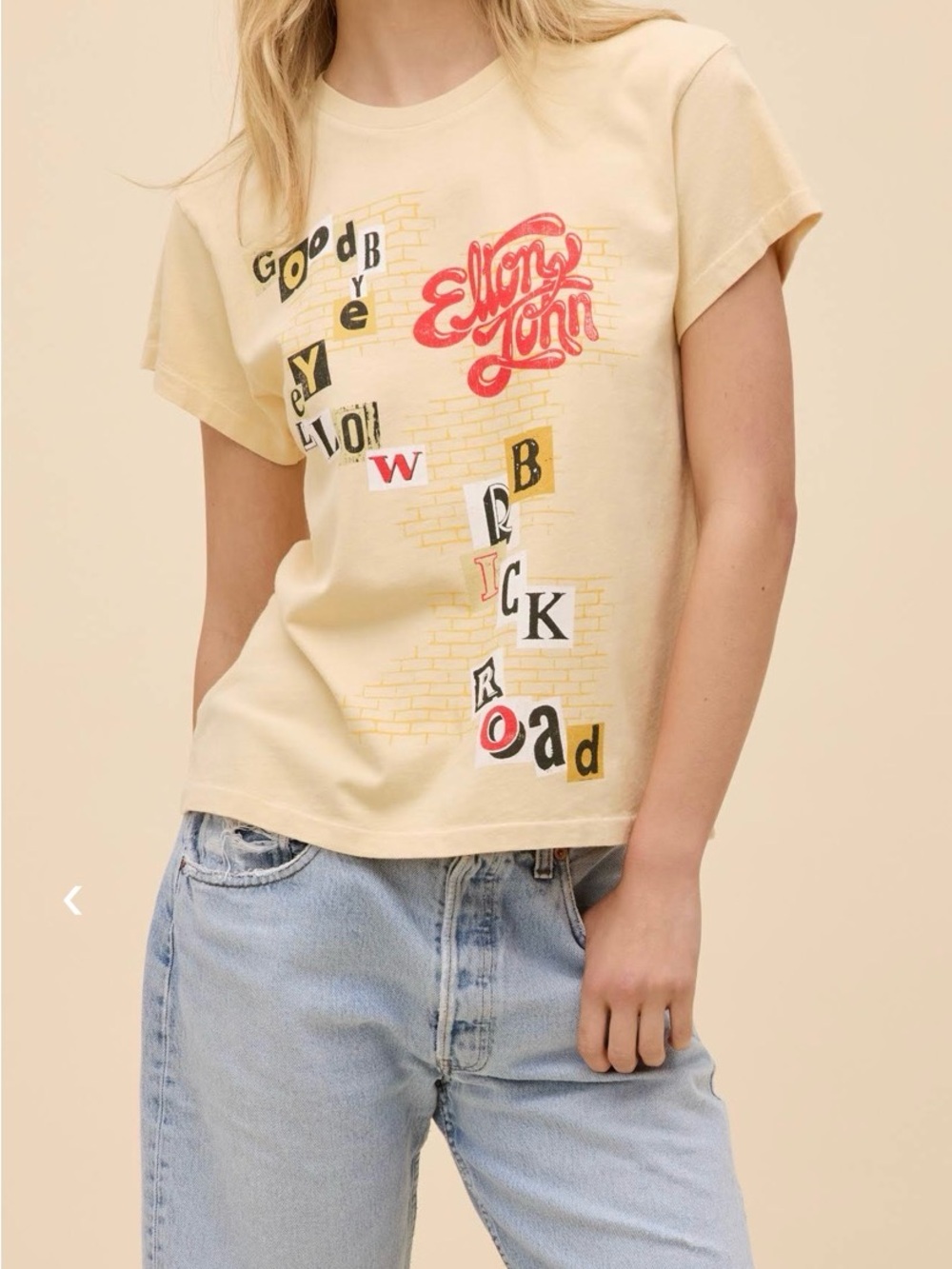 Daydreamer Elton John “Goodbye Yellow Brick Road” Tee NWT - Picture 2 of 3